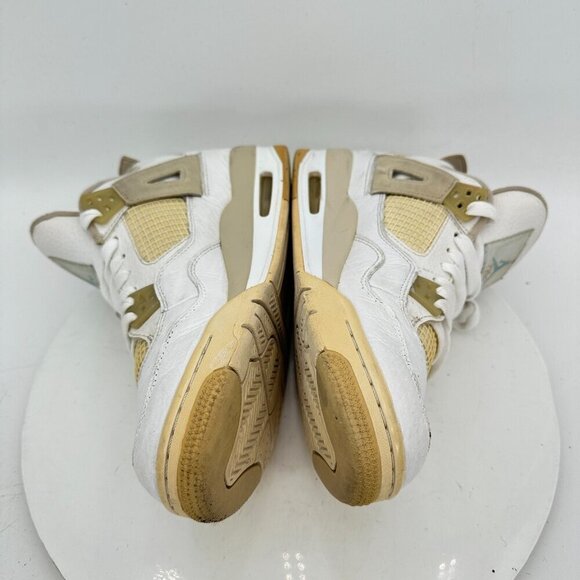 Nike Air Jordan 4 Retro Men Size 7Y Women 8.5 487724-118 Sand Linen Shoes - Picture 7 of 11